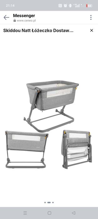Łóżeczko dostawka dla dziecka 0-6 m-cy