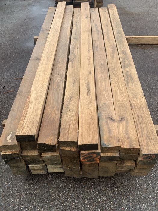 Słupki dębowe 10x10, 15x15, 20x20 legary podkłady belki słupy kanciaki