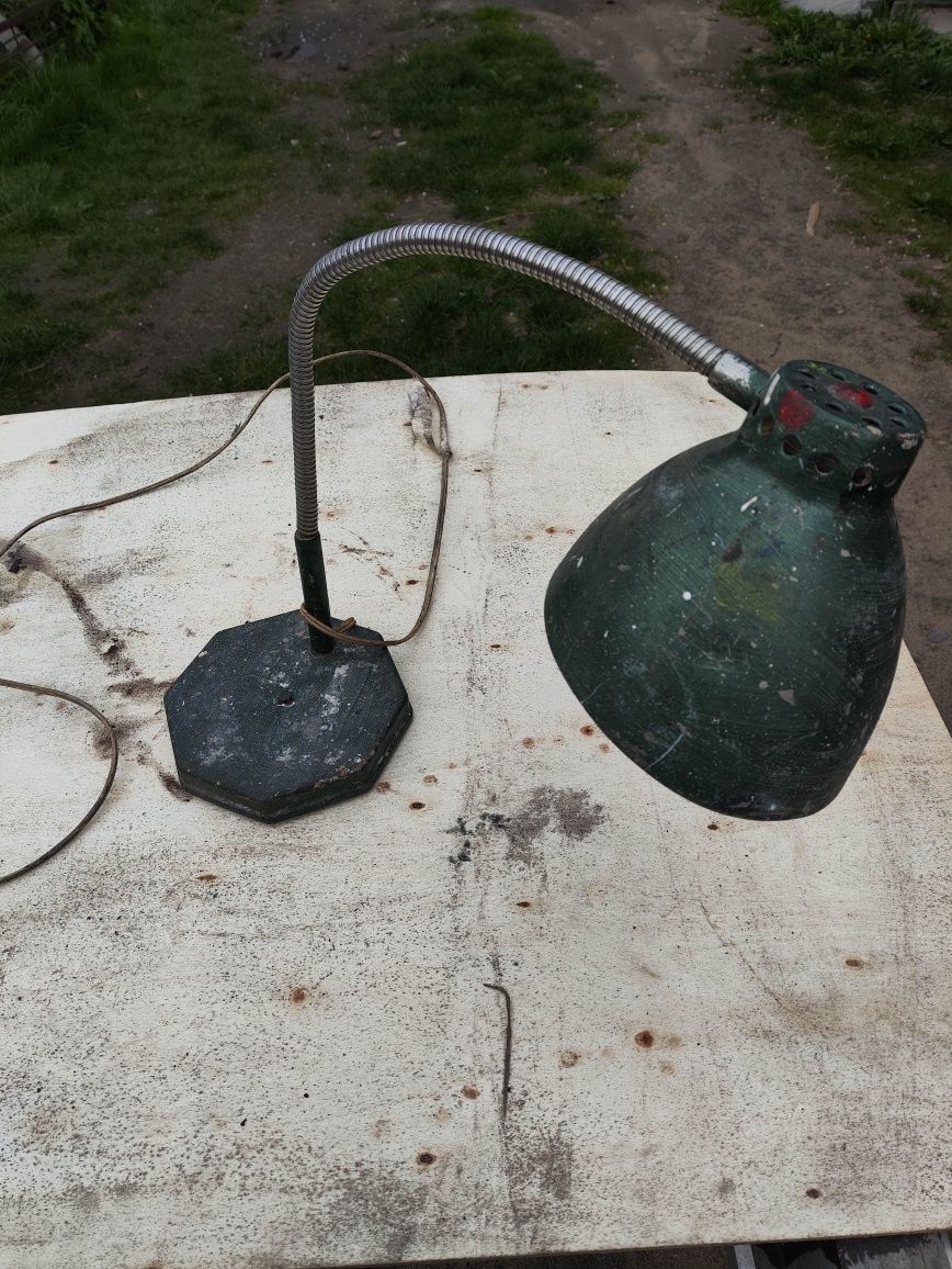 Lampa biurkowa vintage skała