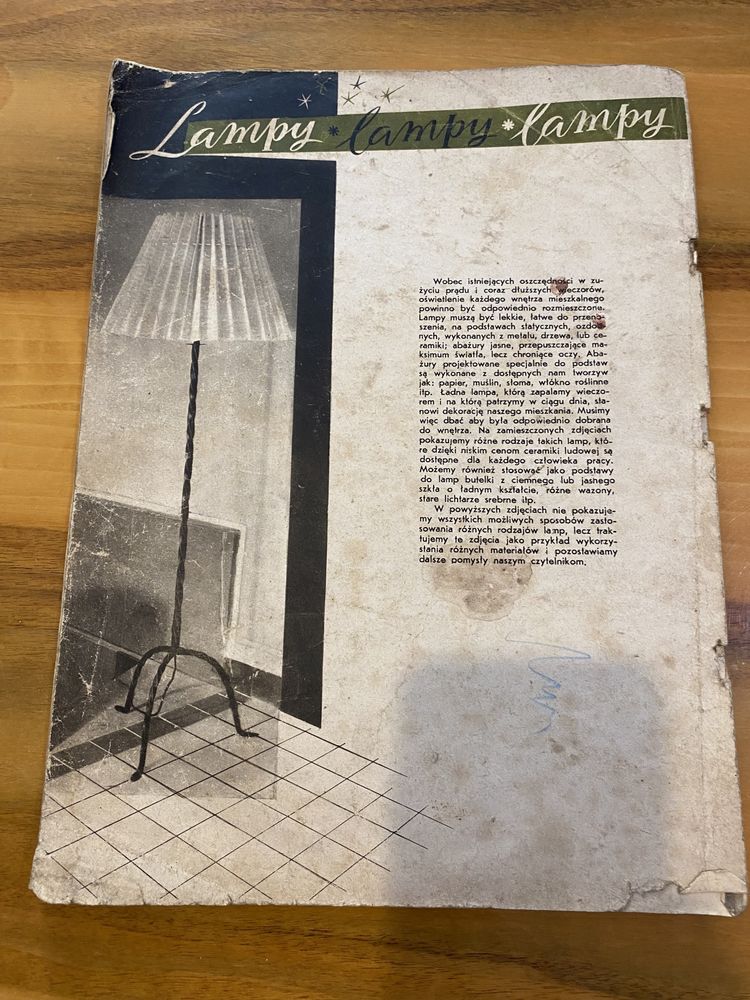 Stare czasopismo magazyn modowy jesień 1953