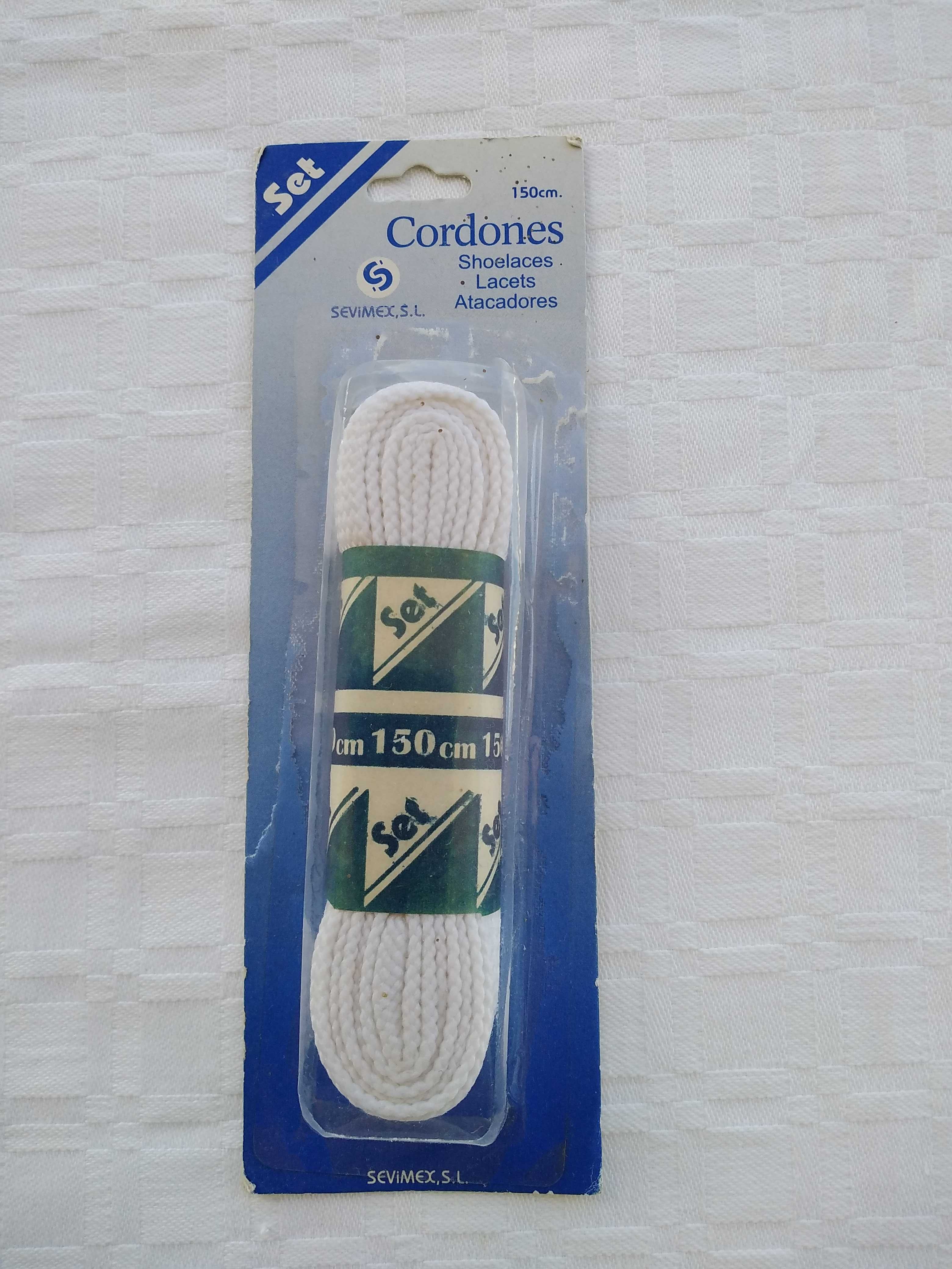 3 Pares de Atacadores Brancos