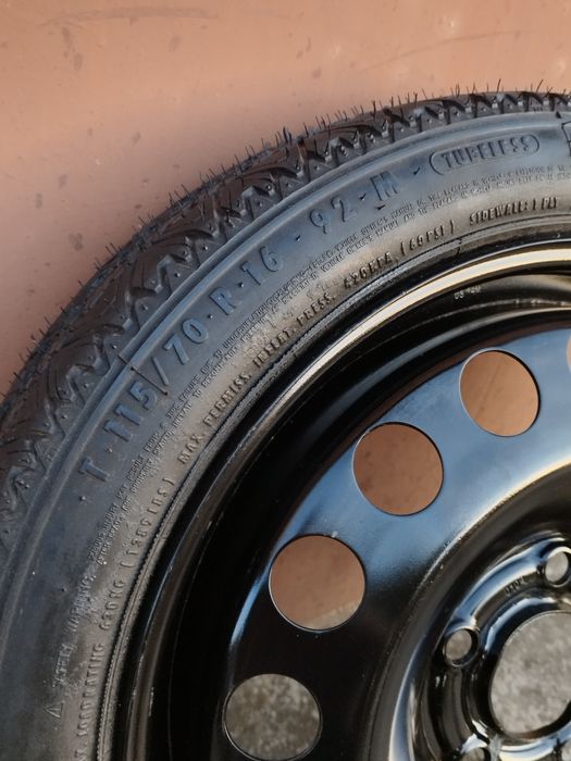Koło zapasowe dojazdowe Astra H ET 41 GM 115/70 R 16 continental 5x110