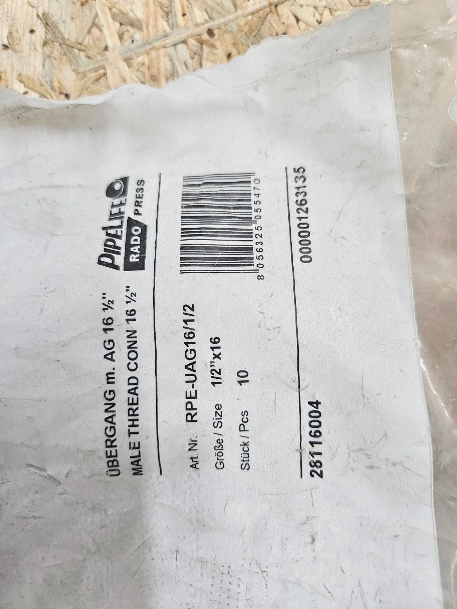 Złączki pex Pipelife 16 x GZ 1/2cala 10szt