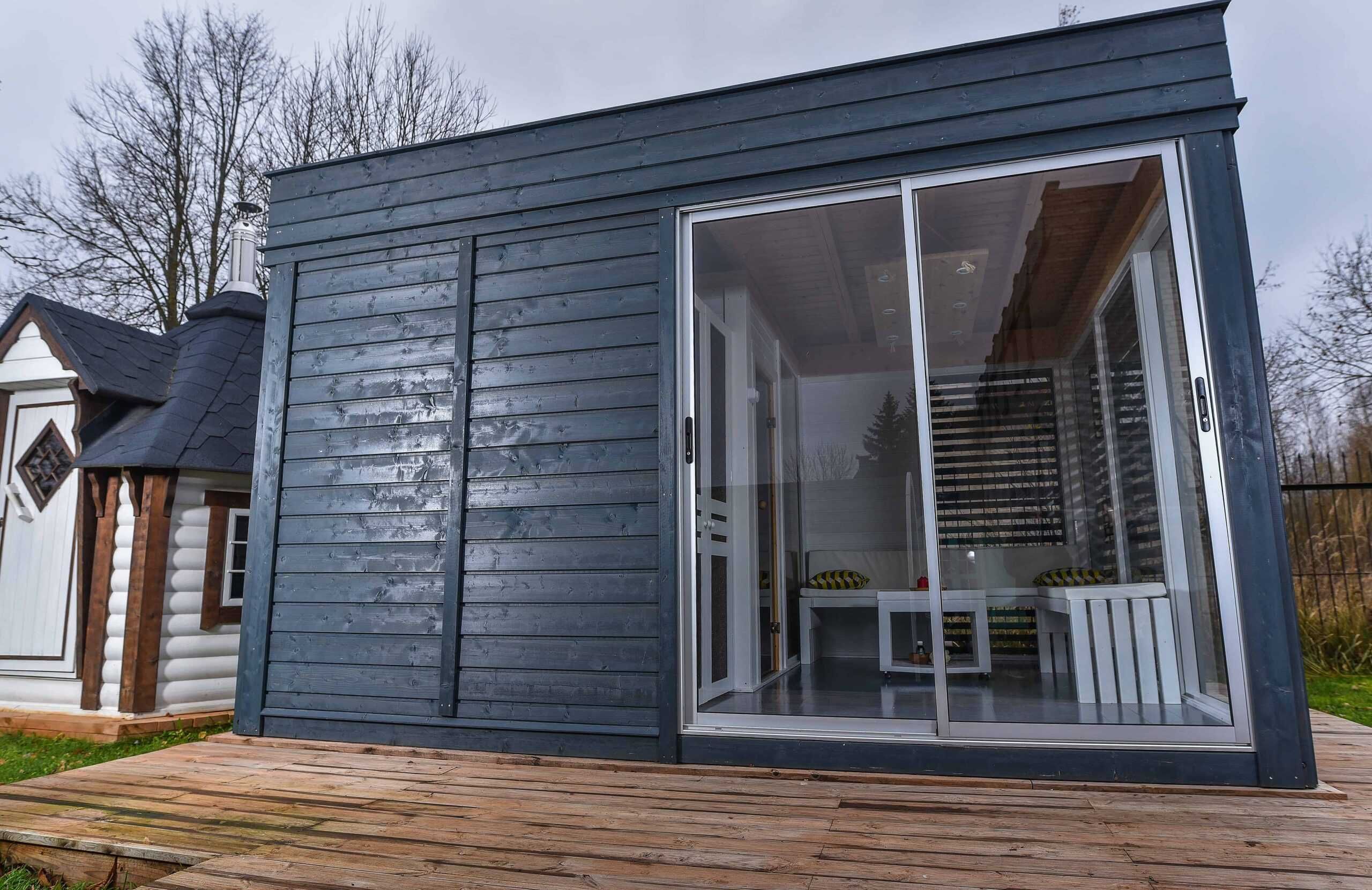 Sauna fińska ogrodowa VIP altana ogrodowa z sauną 4m x3m z prysznicem