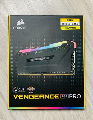 DDR4 32GB (2x16GB) Corsair Vengeance RGB Pro RGB 3600 MHZ  + NEW !