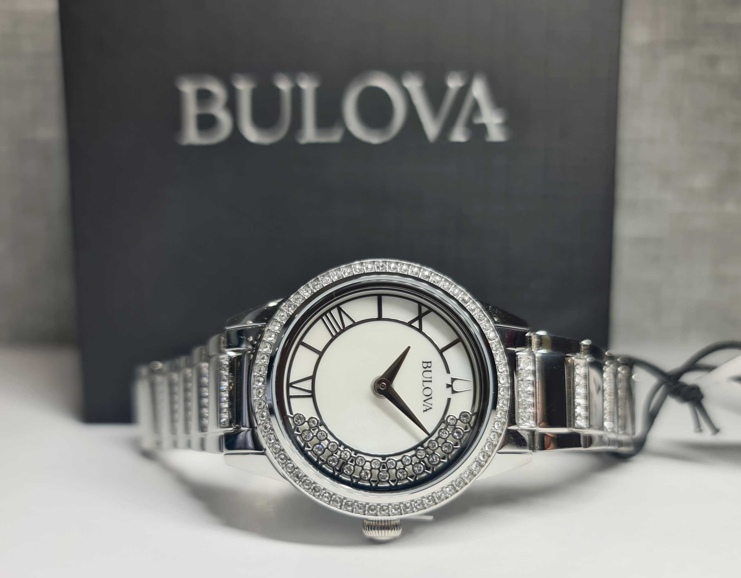 Жіночий годинник Bulova 96L257 Crystal Mother of Pearl Dial Ladies нов