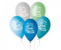 Balony Premium Hel Kocham Cię Tato, 13 cali/ 5 szt. Dzień Ojca, taty