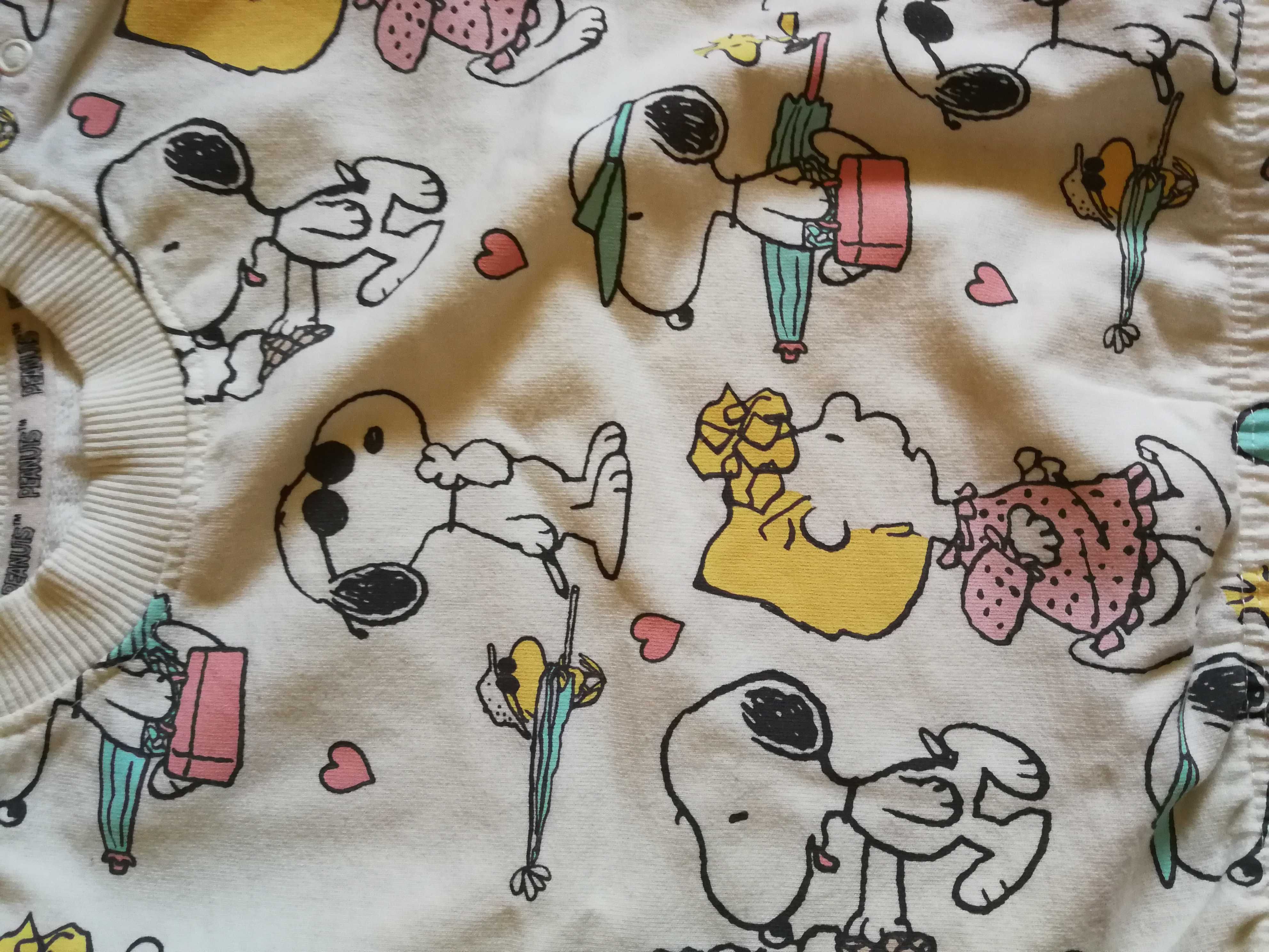 Zestaw bluza i spodenki r. 68 Primark Snoopy Peanuts NOWY