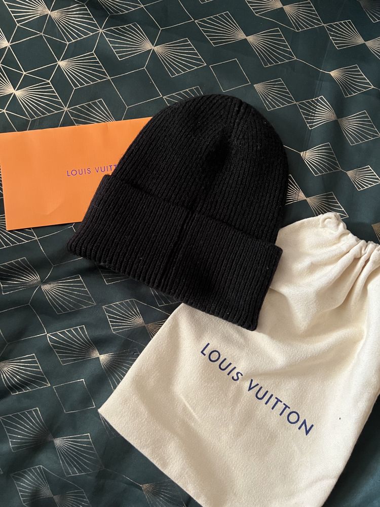 Czapka Louis Vuitton Beanie zimowa wool wełna OKAZJA