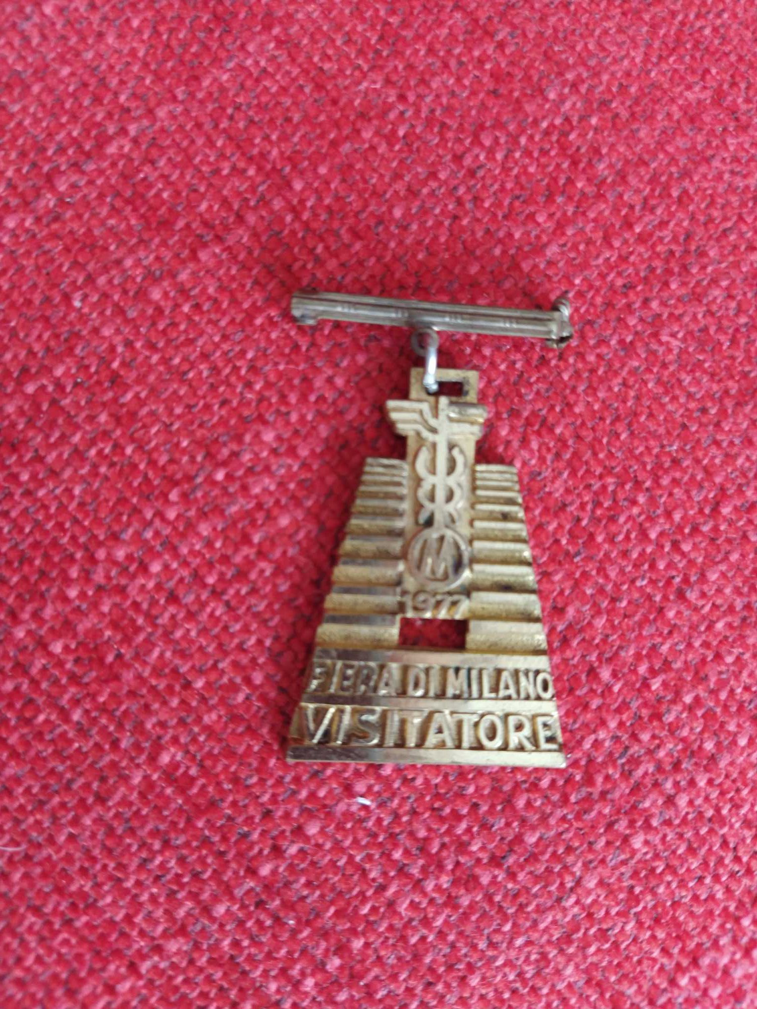 Pin - Medalha Participação Feira de Milão 1977
