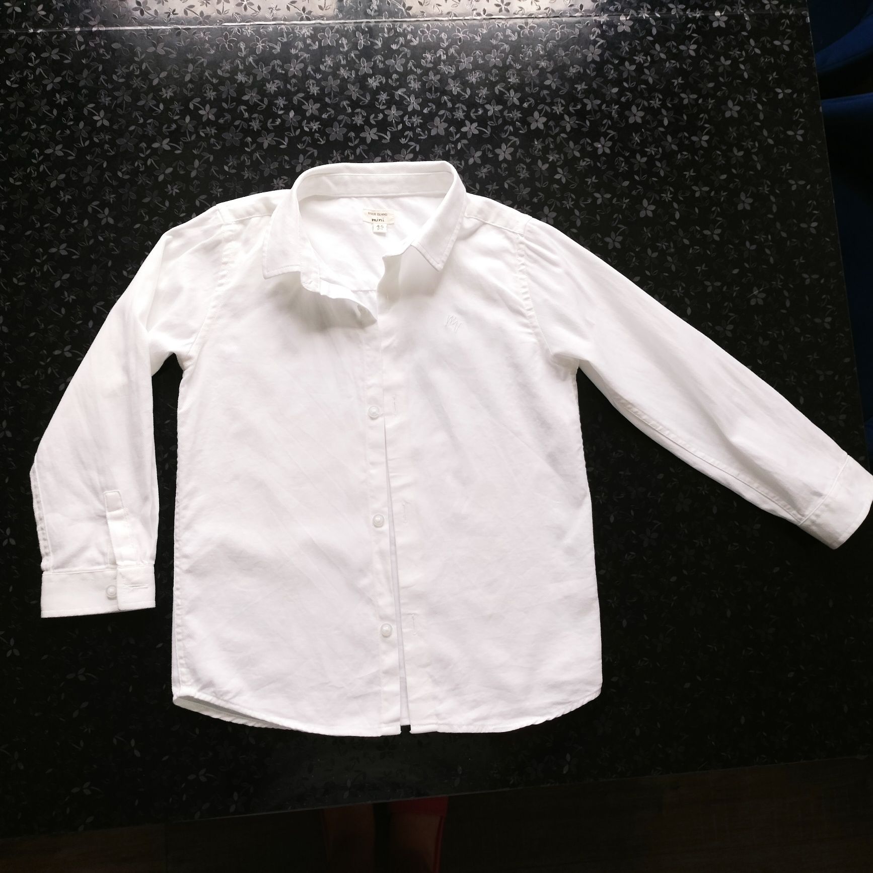 Zestaw komplet koszula biała River island mini 104-110 elegancka
