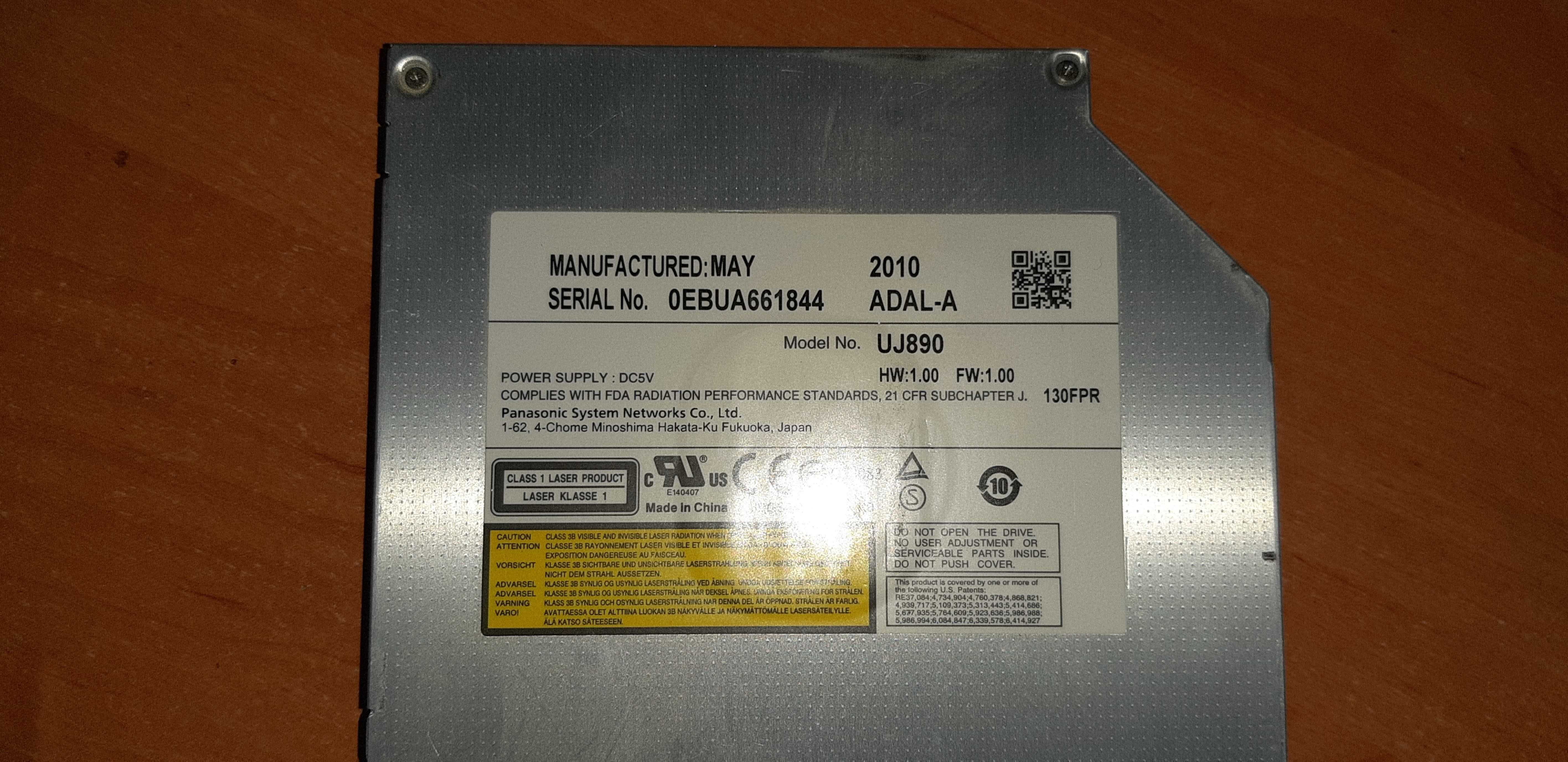 Оптический привод DVD-RW Panasonic UJ890 SATA