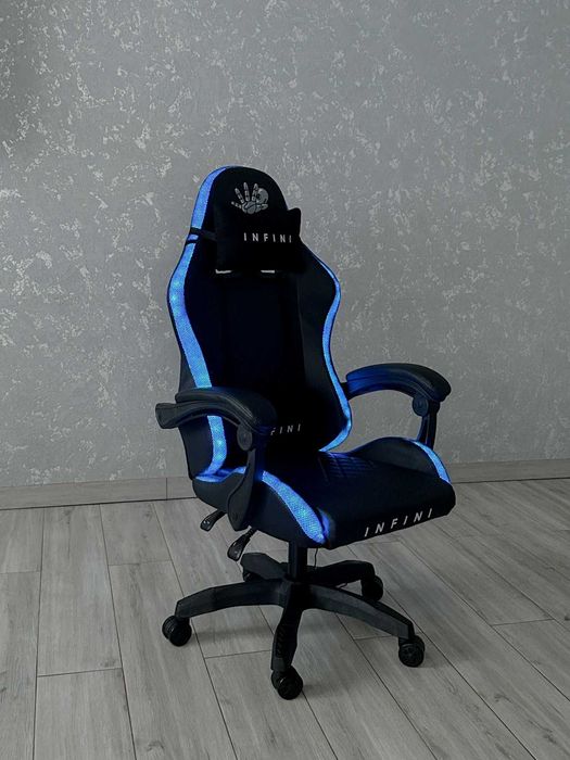 Крісло компютерне + LED підсвітка Кресло игровое офисное Стул Крісла