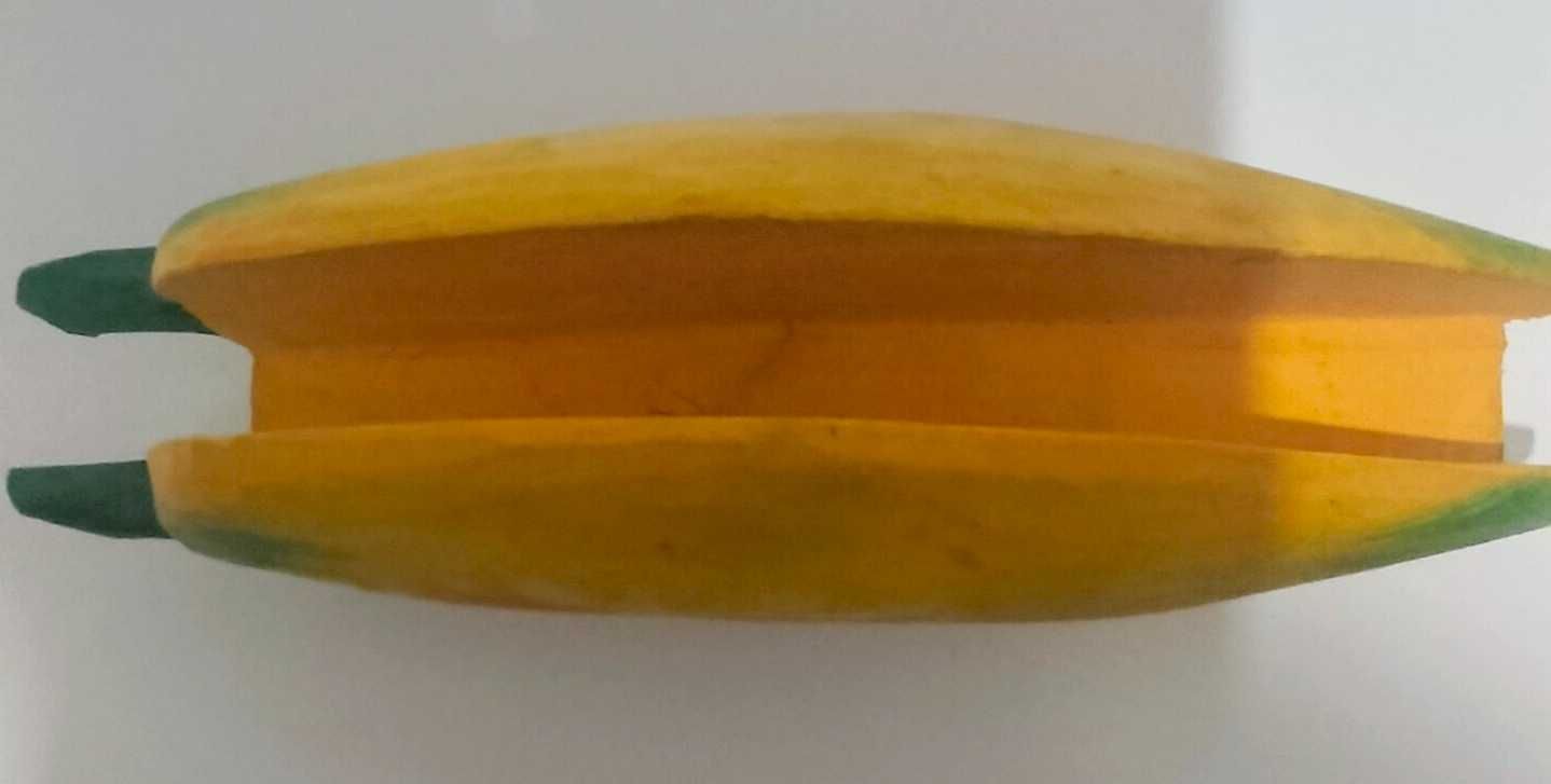 Serwetnik drewniany papaja PRL