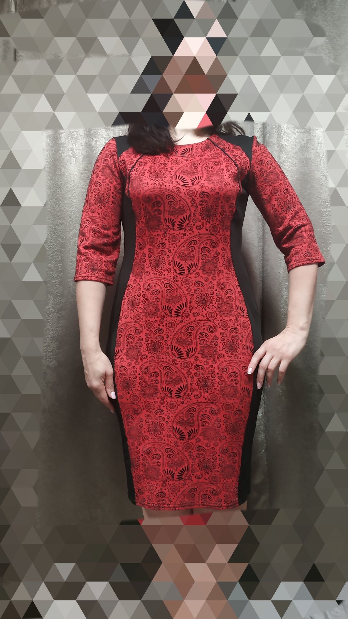 Червоно-чорна сукня