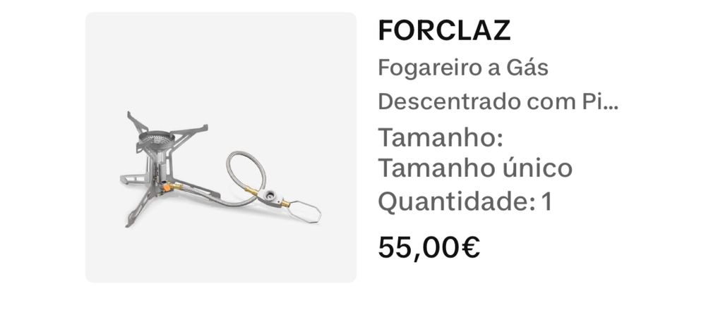 Full camping equipment