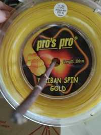 Струни для тенісу Pro’s Pro Ichiban Spin GOLD ,Intense Heat,CYCLONE