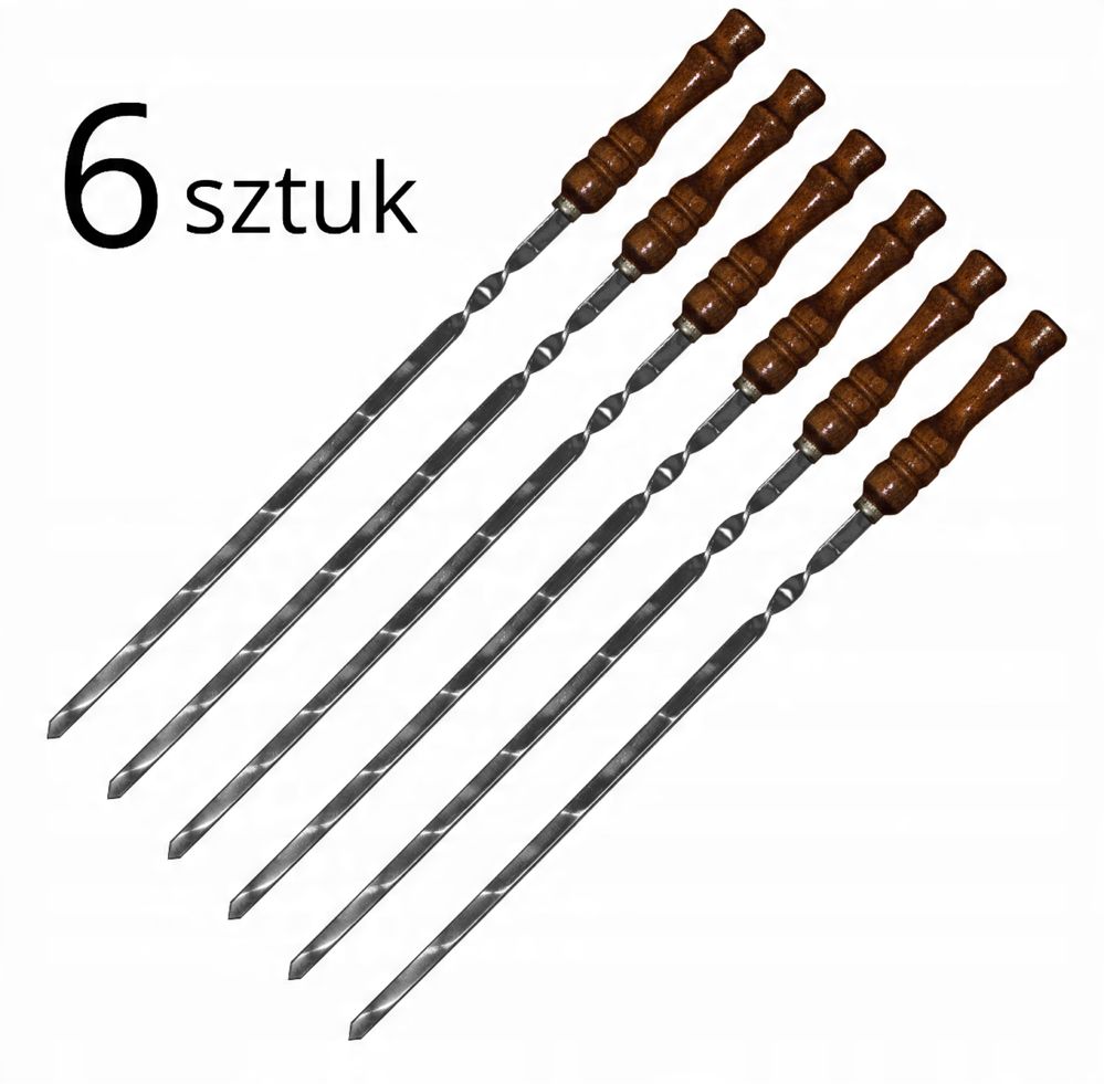 Zestaw 6 szpikulców do grilla 3 mm шампура szampura