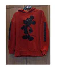 Czerwona bluza z cekinami House Mickey Mouse