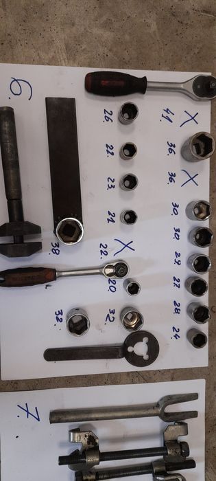 Klucze płaskie,oczkowe,nasadowe - wyprzedaż garażowa