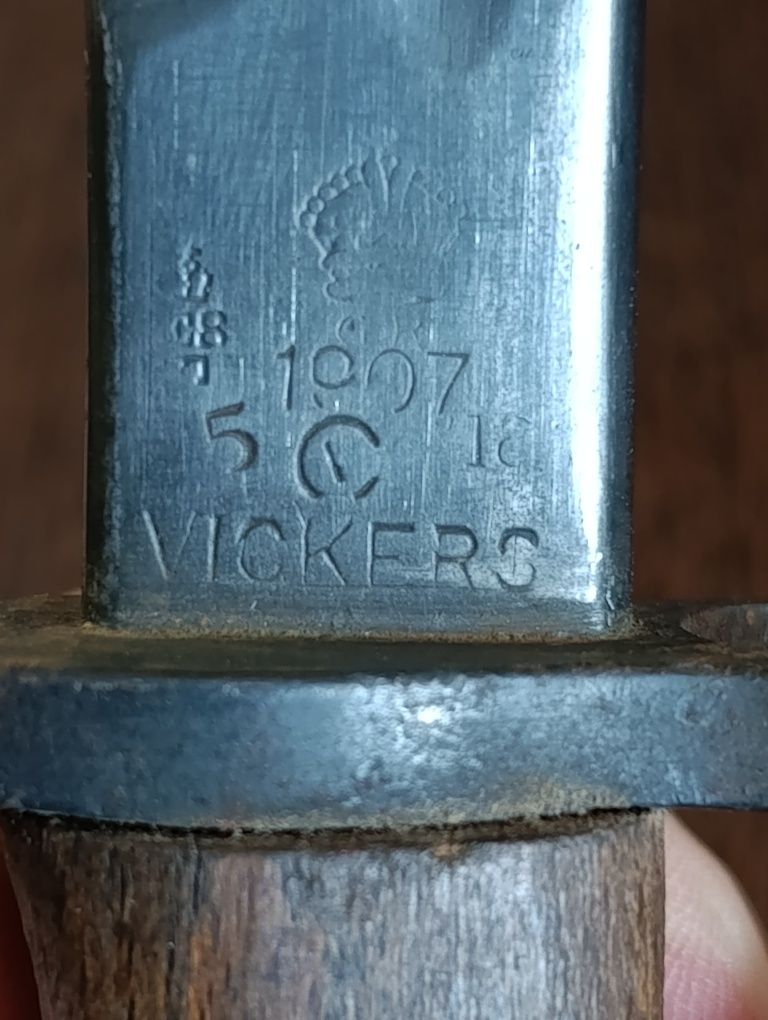Rzadki bagnet angielski, brytyjski Vickers