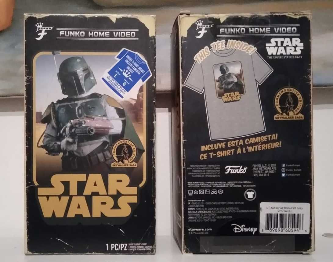 T-Shirt FUNKO VHS Tee Star Wars Mandalorian - Boba Fett (Tamanho L)