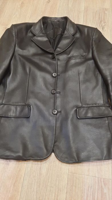 Кожаний піджак XL