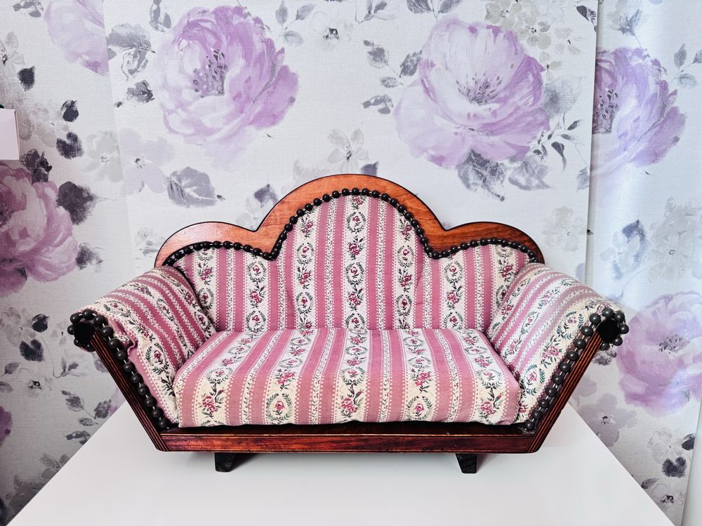 Sofa, kanapa dla lalki, antyk mebelek , retro