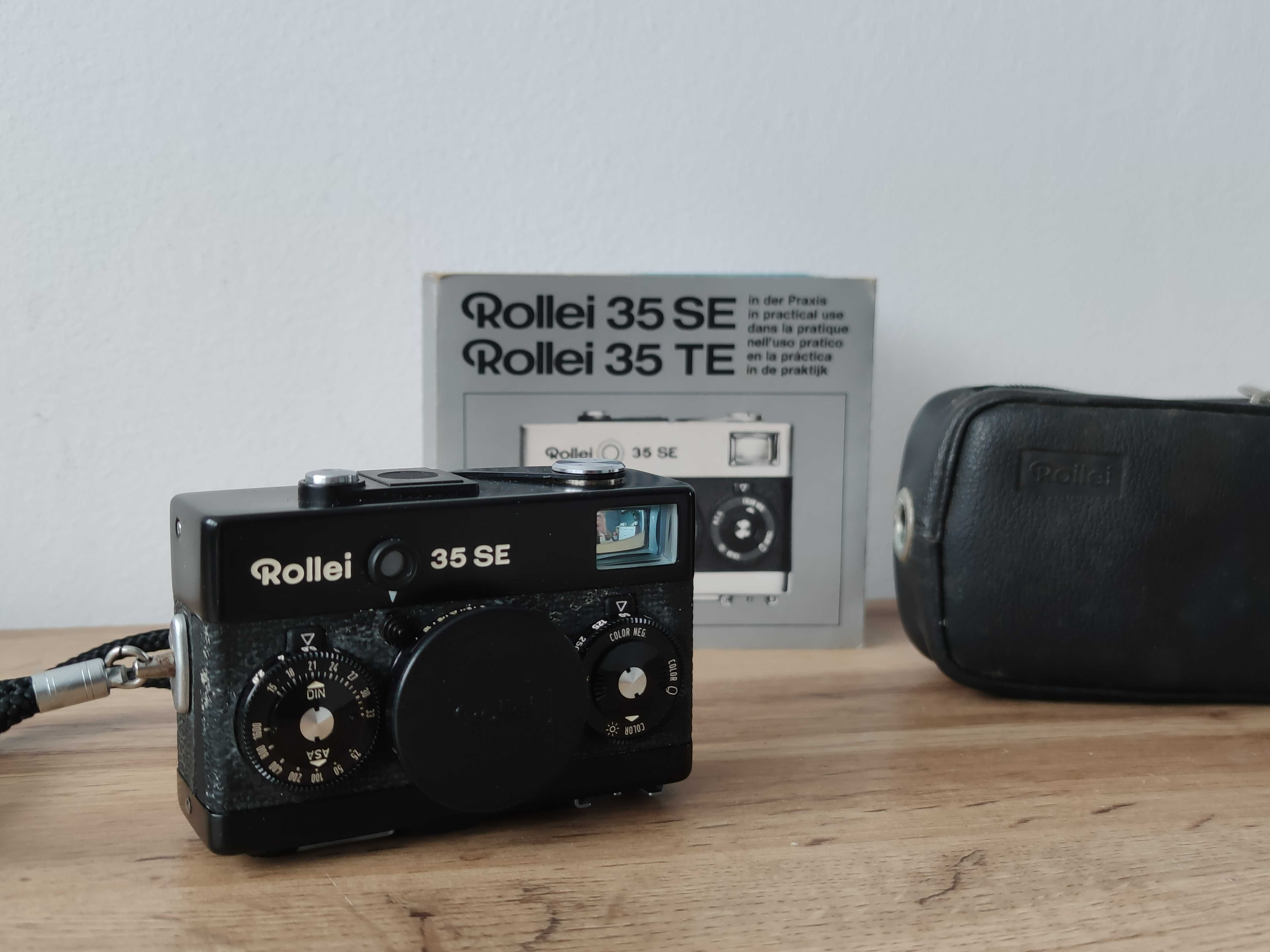 Rollei 35 SE + instrukcja + etui. Aparat analogowy w super stanie