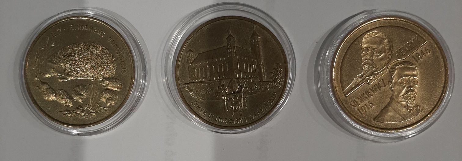 2 zł jeż kpl  monet 1996 r bez Zygmunta