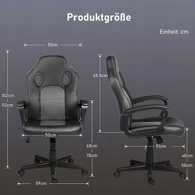 Fotel obrotowy, ergonomiczne krzesło biurowe do biura gamingowe