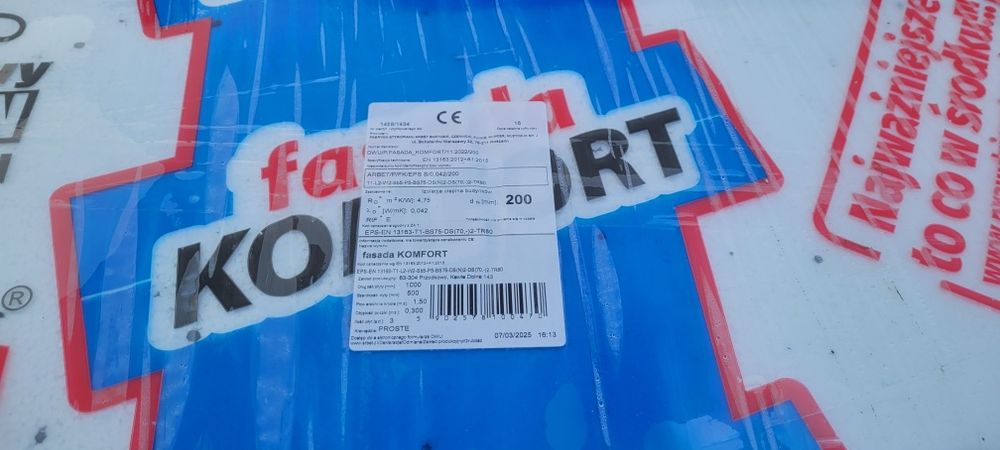 Styropian  EPS100 Dach Podłoga