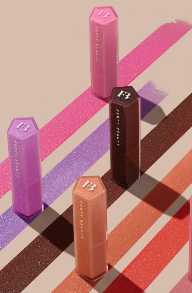 Fenty beauty gloss bomb stick блиск для губ flamingo Icy amethys fussy