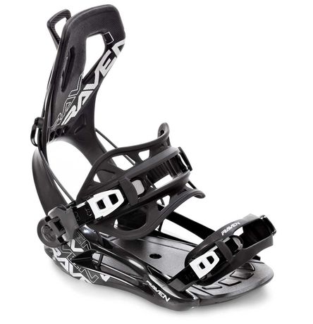 Nowe wiązania snowboardowe RAVEN FT360 S-L BLACK Sklep Kraków