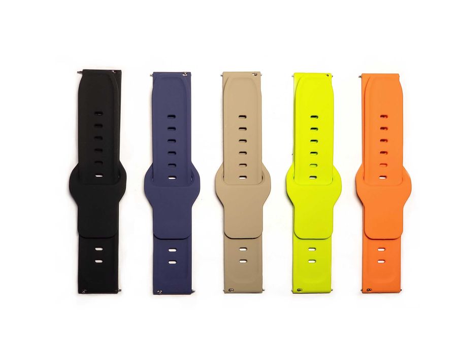 Ремешок силиконовый для часов Samsung, Huawei, Amazfit 20мм, 22мм