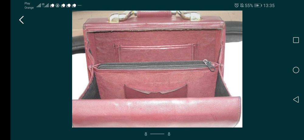 Efektowna Torebka Kopertówka jaskrawa czerwień- jak NOWA!!!