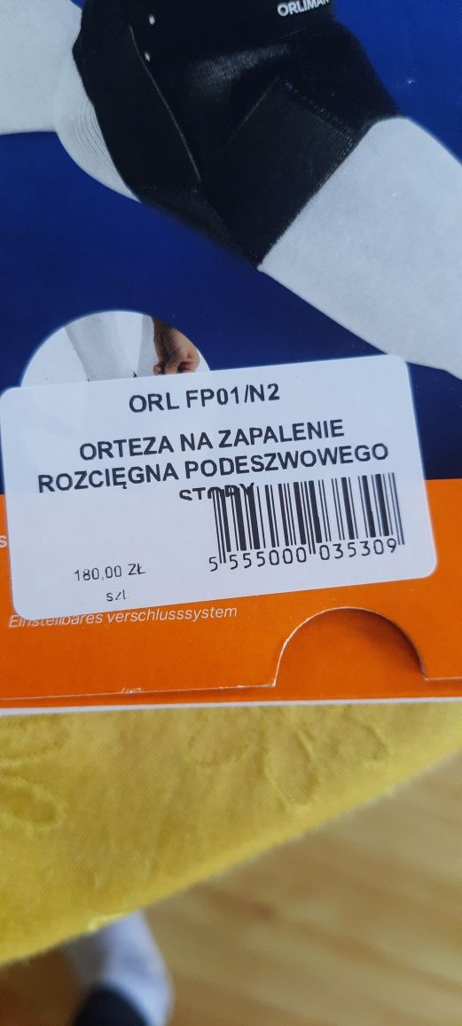 Orteza na zapalenie rozcięgna podeszwowego stopy