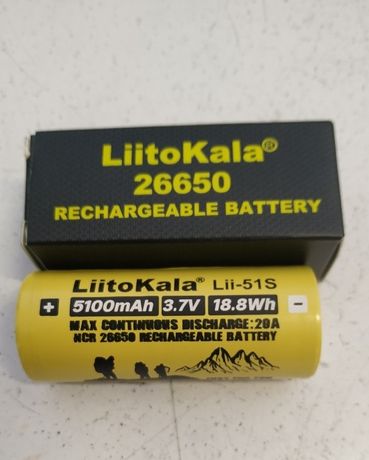 Аккумулятор высокотоковый 26650 LiitoKala