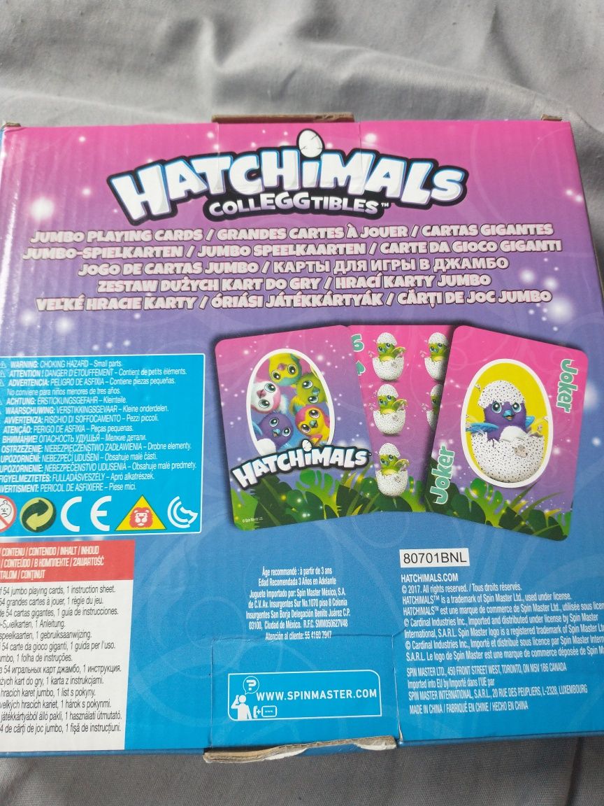 Hatchimals zestaw puzzli i gry karcianej