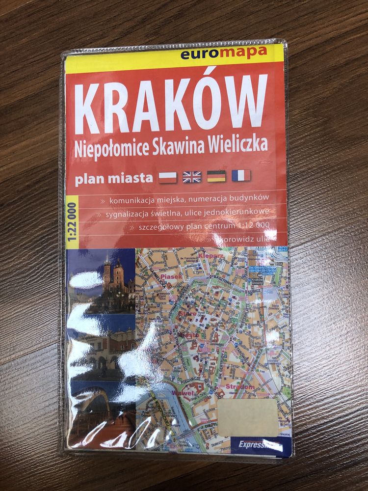 Mapa plan miasta Kraków 2013 rok