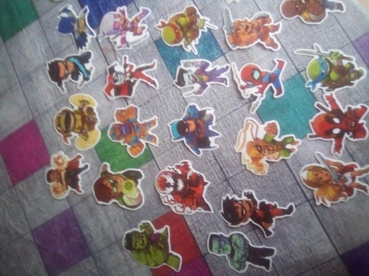 super heroes stickers