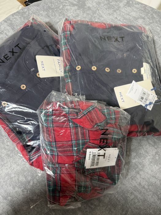 Next Червоний в клітинку тартан - Сімейні різдвяні піжами