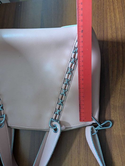 сумка жіноча шкіряна, колір пудра