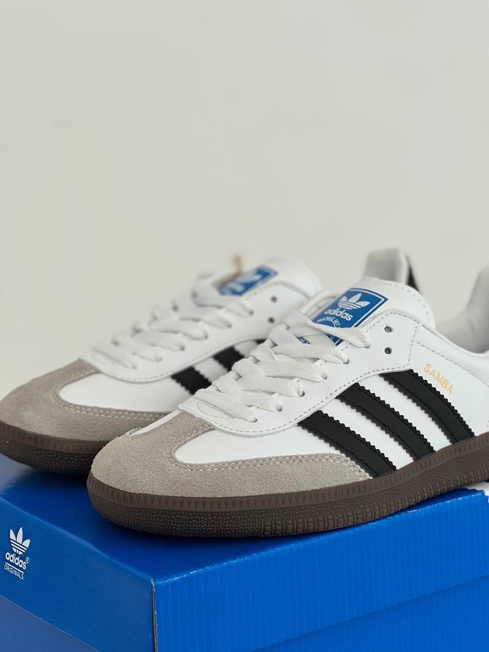Женские кроссовки Adidas Samba OG 'White\Gum' Размеры 36-41
