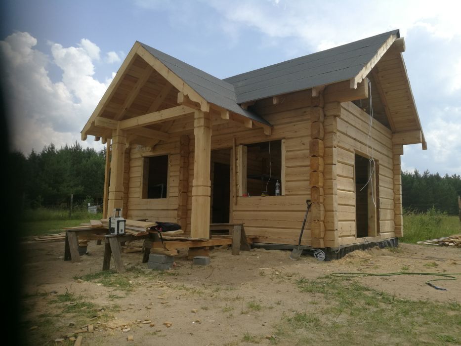 Domy z bali drewniane na zgłoszenie z bala -stelarzowe