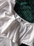 Biała bluzka z koronką, Bershka, S #hiszpanka