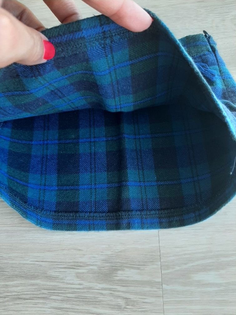 Camisola + saia tartan azul/verde Chicco 15m