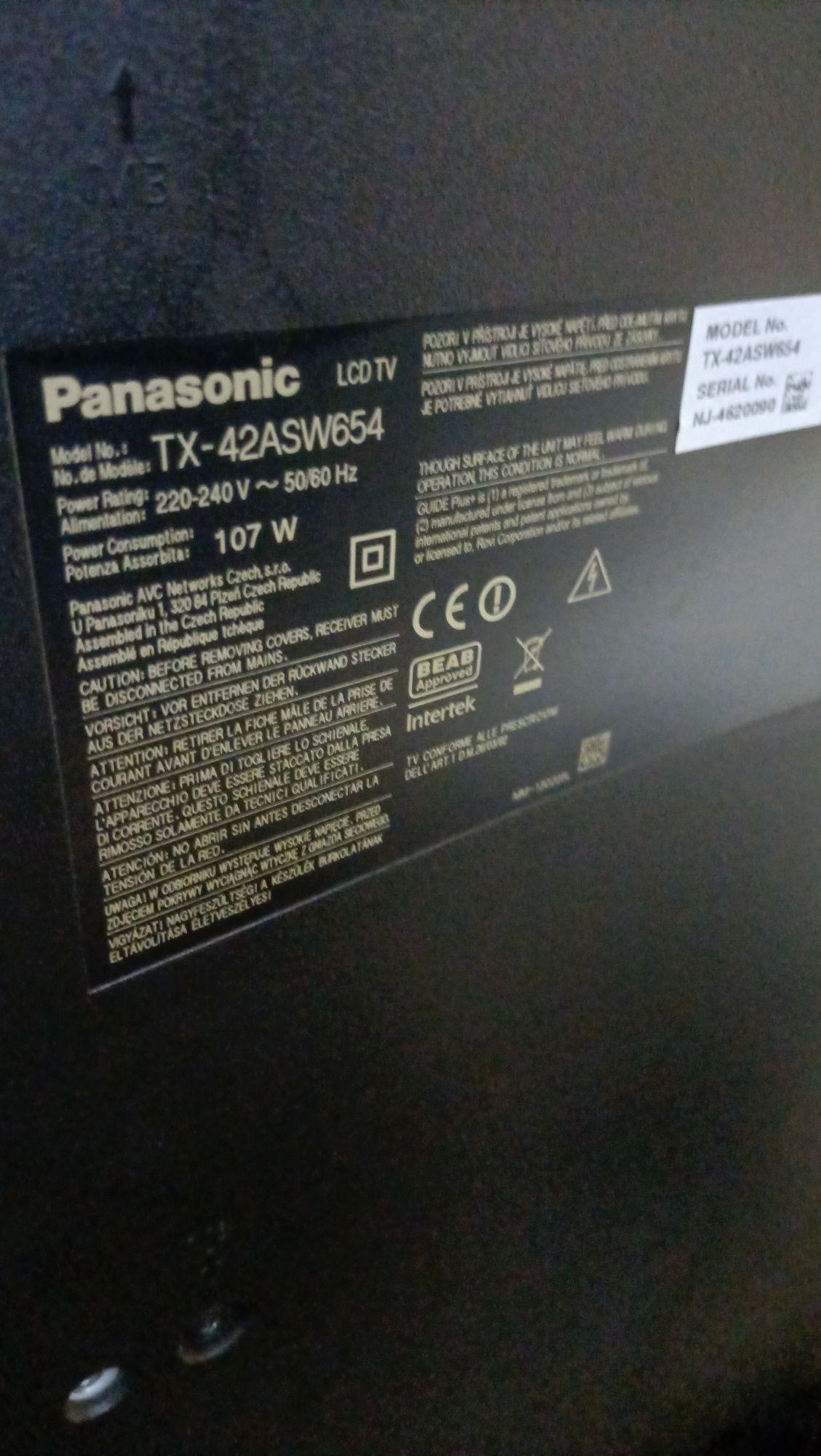 Телевізор смарт ТВ Panasonic 42 дюйма