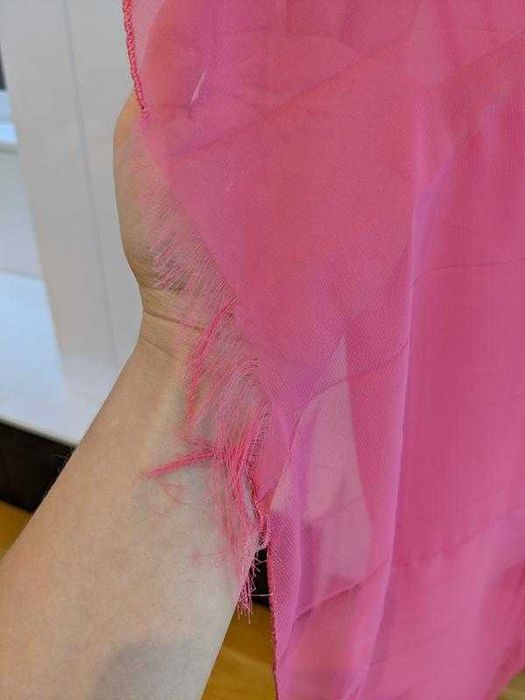 Длинное платье, шифоновое, юбка плиссе