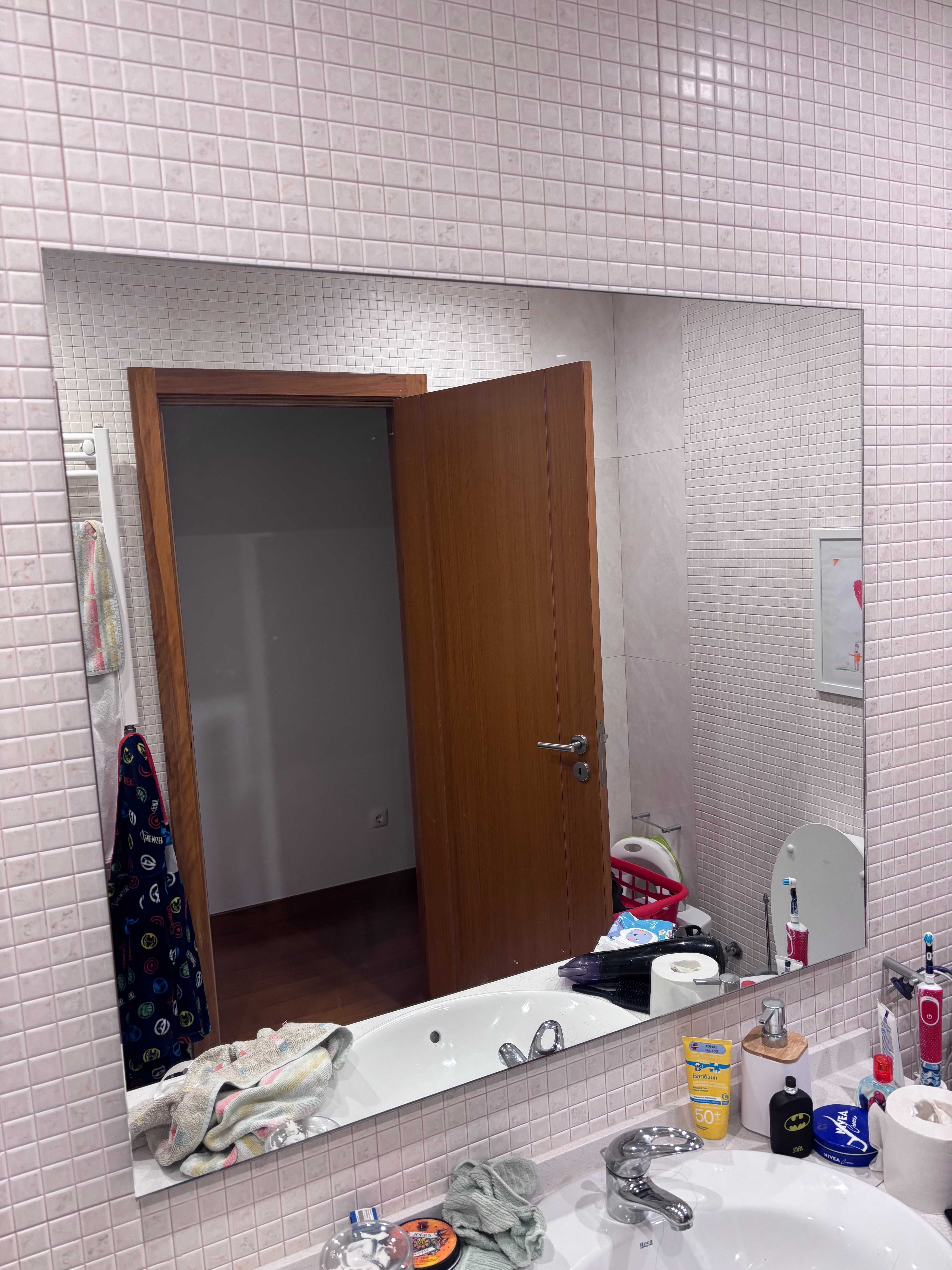 Espelho para casa de banho WC